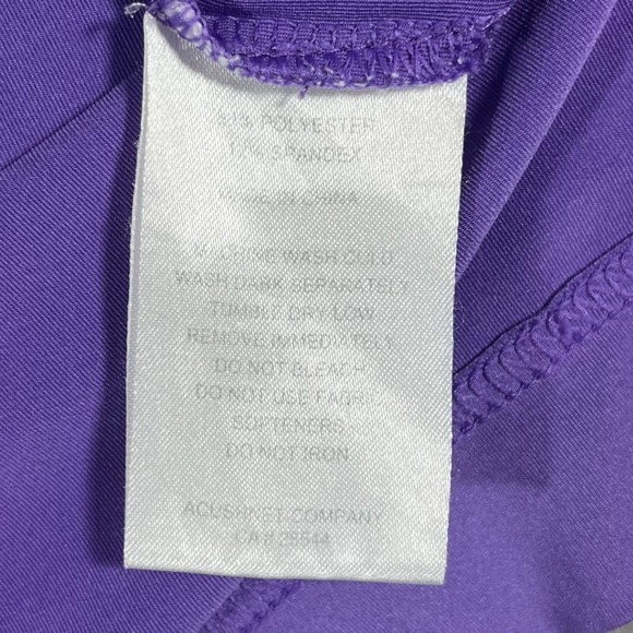 FootJoy FJ Mens Medium Purple Short Sleeve Golf Polo Shirt - Picture 5 of 11